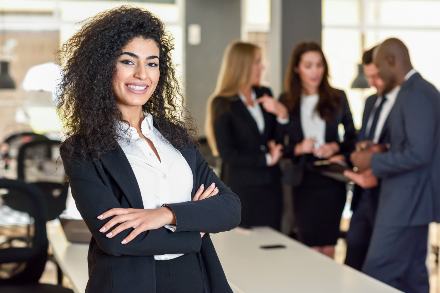 Profissionais em treinamento executivo